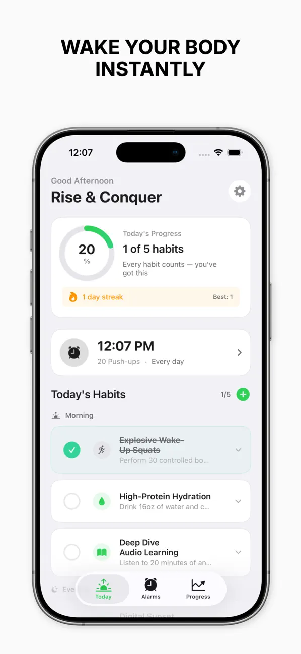 Screenshot #3 pour Awake: Alarm & Habit Builder