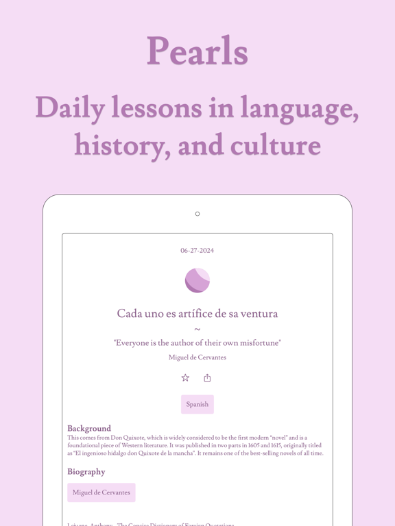Pearls: Language Quotes