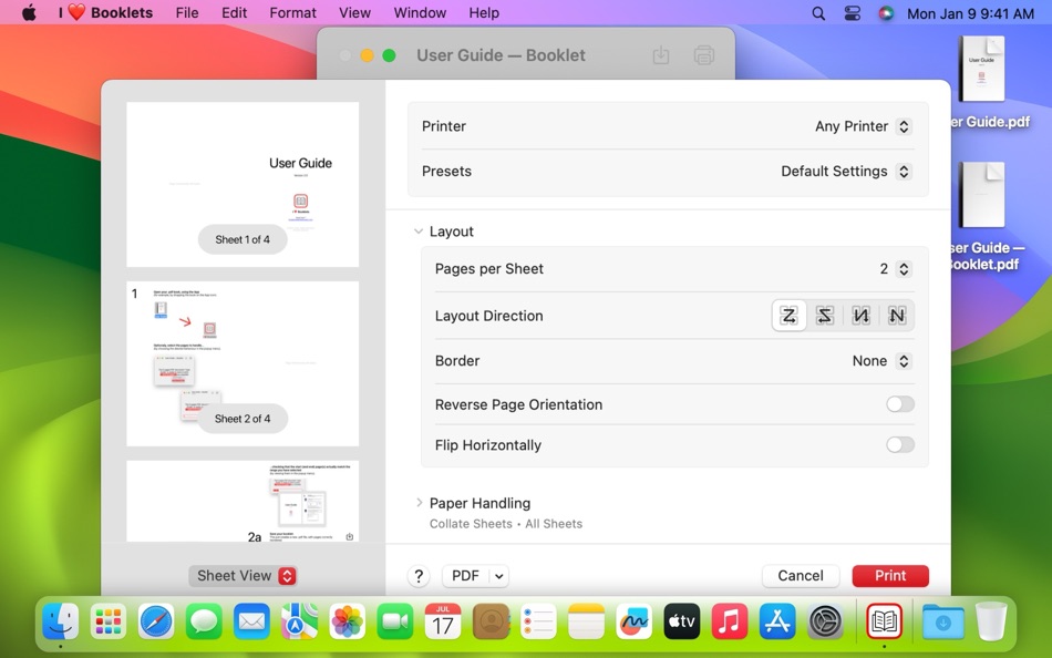 #7. I Love Booklets (macOS) Ved: DouWère, s.p.r.l.
