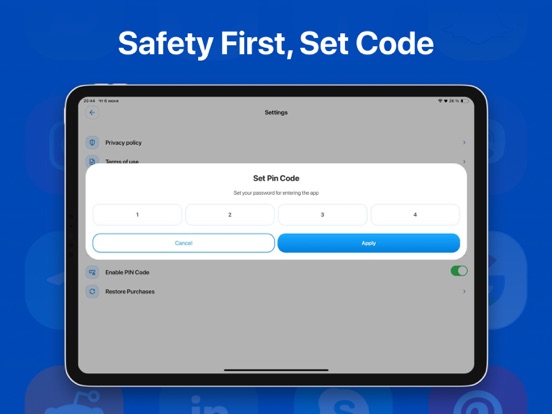 Dual Space + Multiple Accounts iPad screenshot 4 - Utilities app