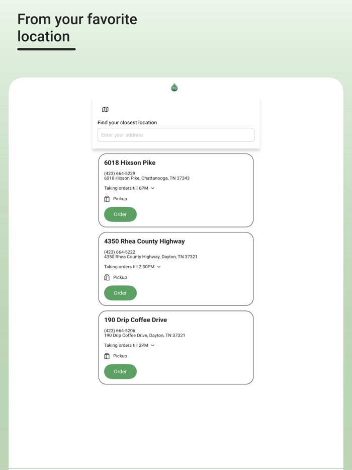 Drip Kitchen  Coffee