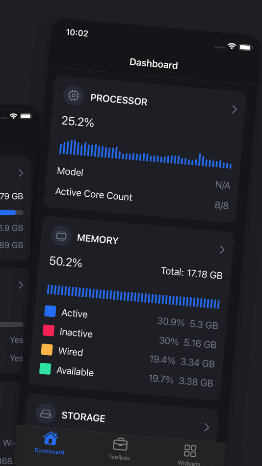 #2. CPU Z: Device Monitor x Dasher (iOS) 由: LE NGUYEN QUANG PHUOC