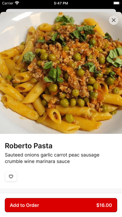 La Bella Italia Restaurant Screenshot