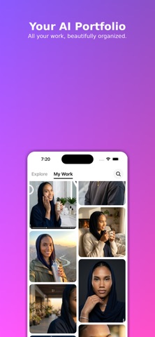 Moji AI - AI Influencer Pro iPhone screenshot