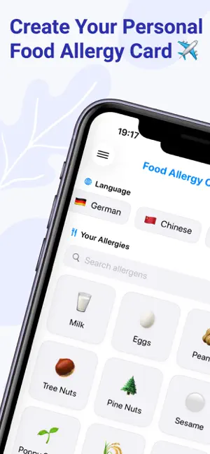 Food Allergy Travel Card screenshot 1
