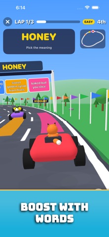 Captura de pantalla 3 de WordKart – Learn Words & Race
