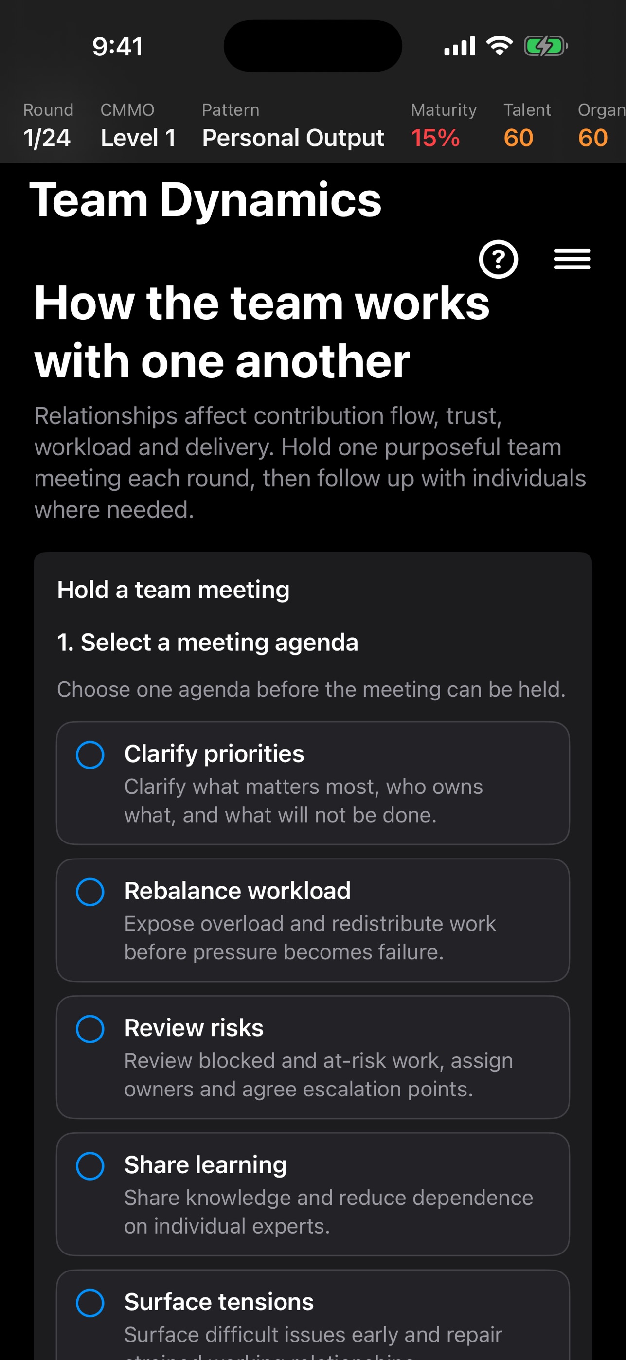 Screenshot 6 of Leadership Intelligence Sim