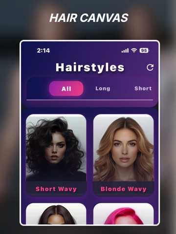 HairCanvas: AI Hairstyle TryOn iPad screenshot