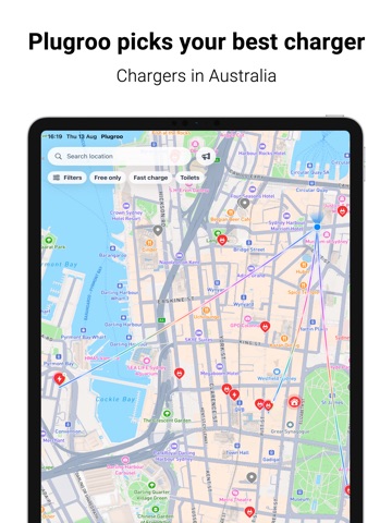 Plugroo: EV Charging Map iPad screenshot 1