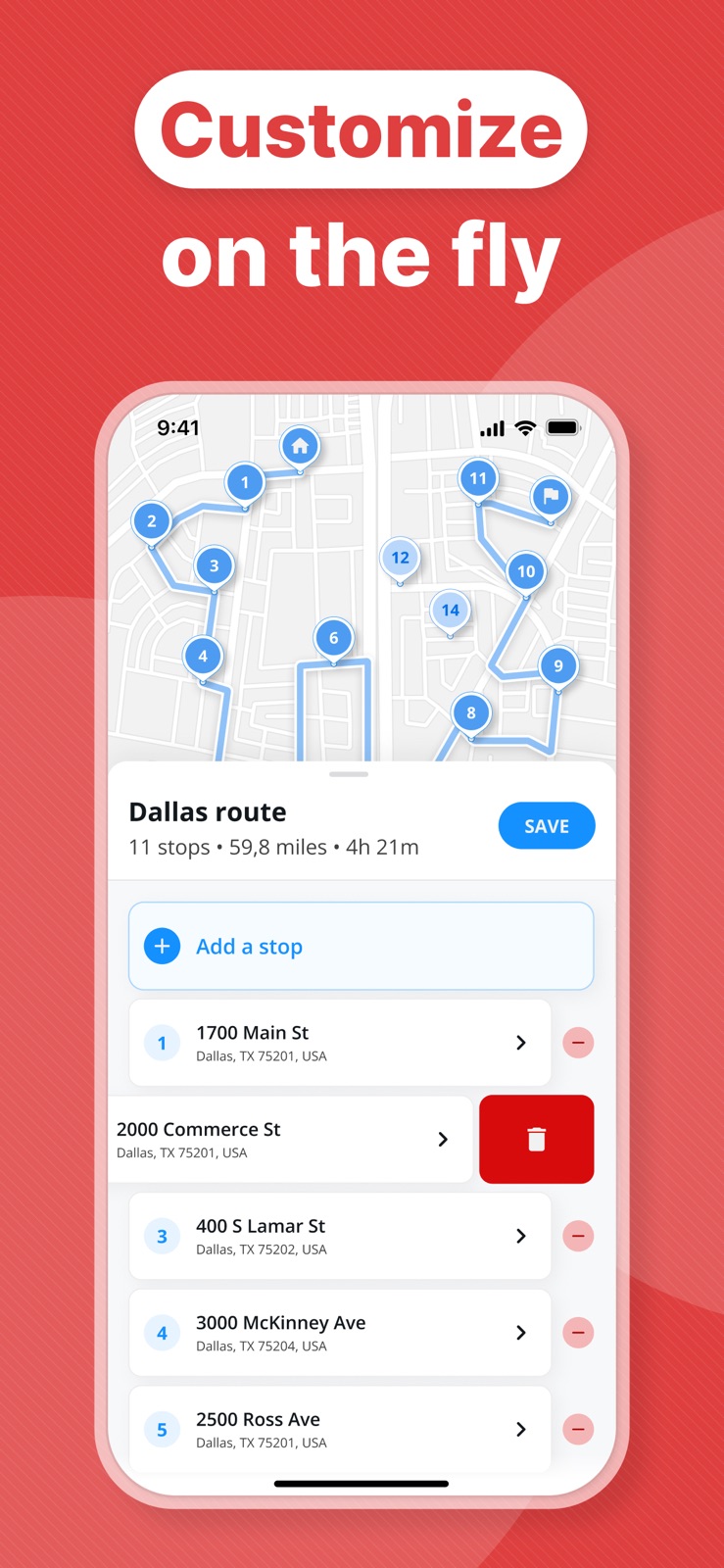 Multi-Stop Route XK Planner iphone screenshot 4