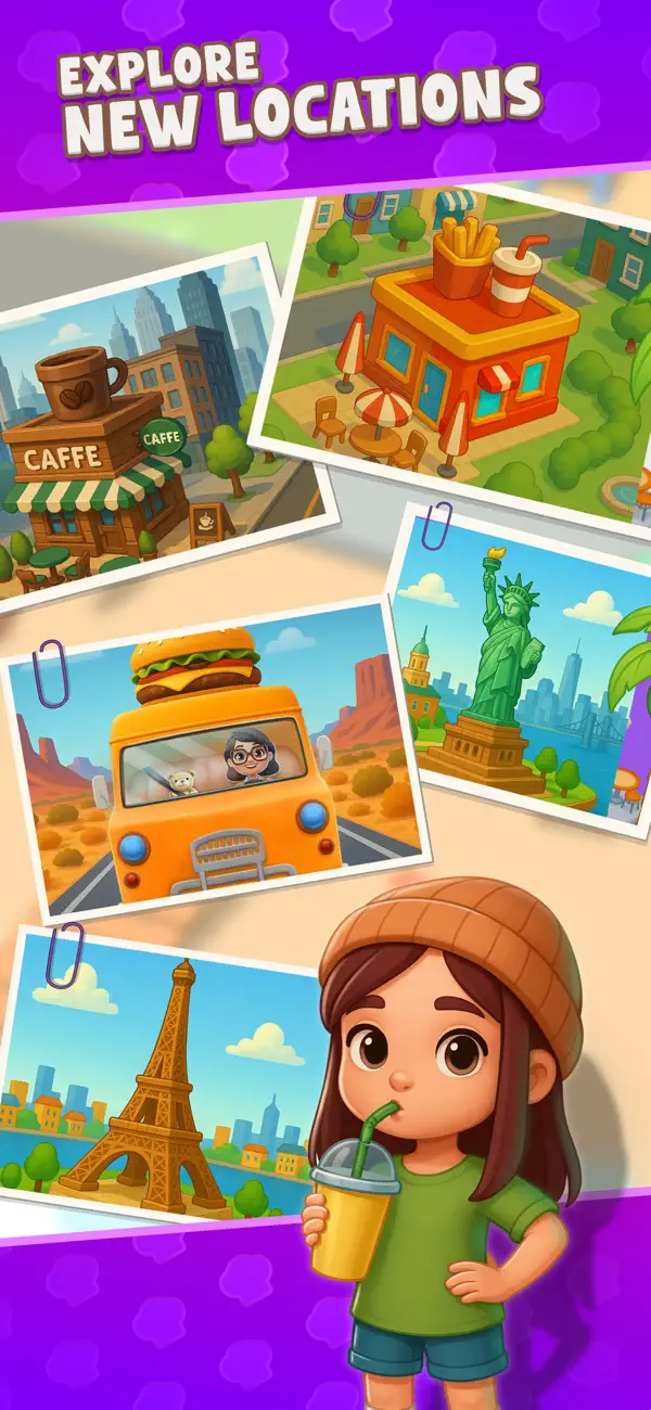 Nom Nom Town: Restaurant Game iOS Mod IPA screenshot 6 - iOS game interface