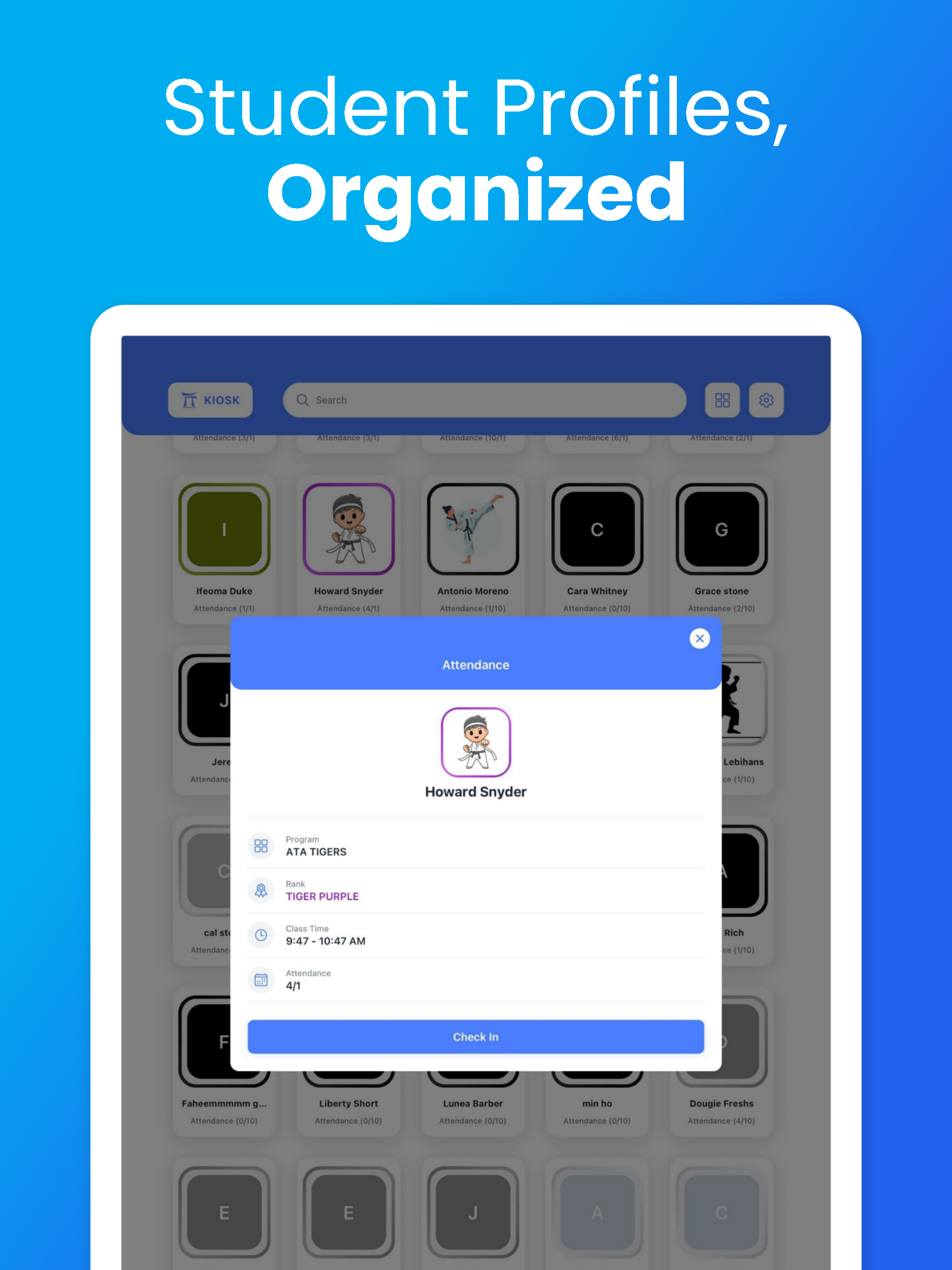 Manage My Dojo: Kiosk screenshot 9