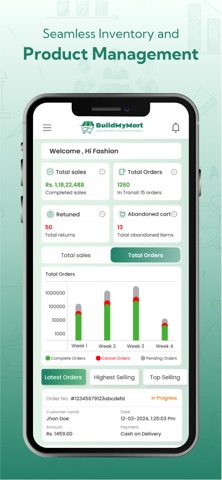 BuildMyMart Seller App screenshot