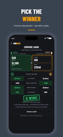 RigRate: Trucking Load Check Screenshot 9 of 9
