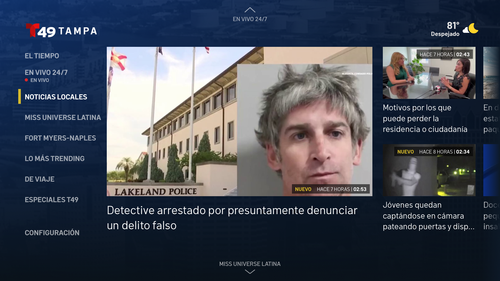 Telemundo 49 Tampa: Noticias screenshot 15