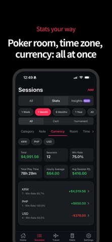 High Run Tracker - Poker Stats Screenshot 4 of 8