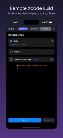 TermOnMac: remote terminal iPhone screenshot