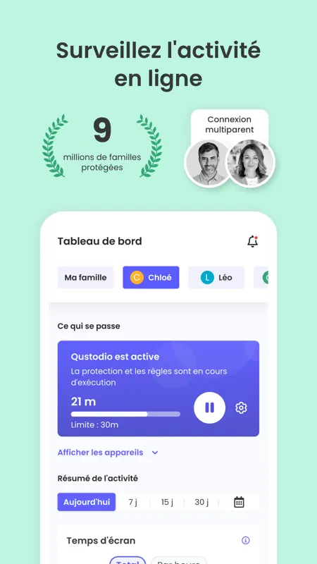 Qustodio Contrôle Parental screenshot 1 of 10