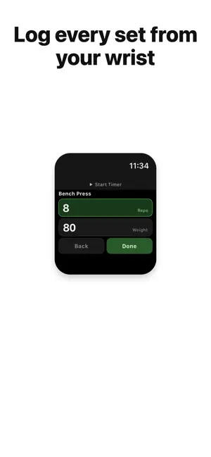 WatchLift - Watch Workout Log screenshot 1