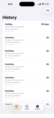 Work Hours Calculator UK screenshot