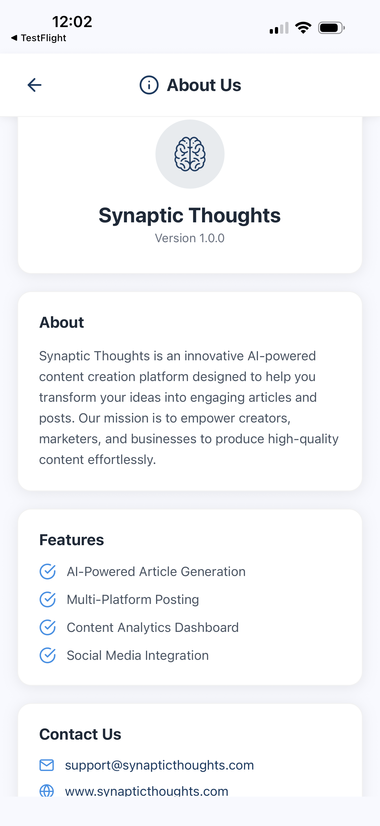 Synaptic Thoughts