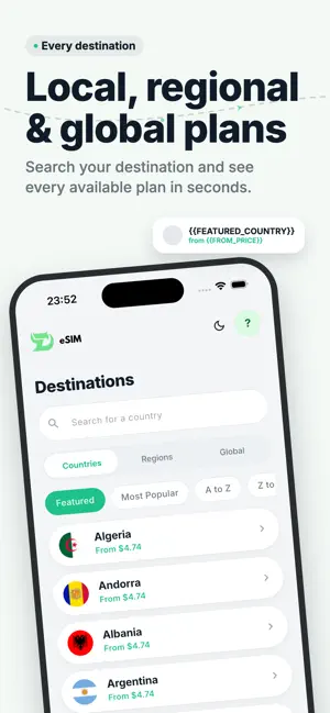 Diva eSIM: Global Data Plans screenshot 2