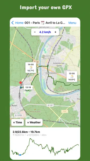 GPX Forecast Companion screenshot 1
