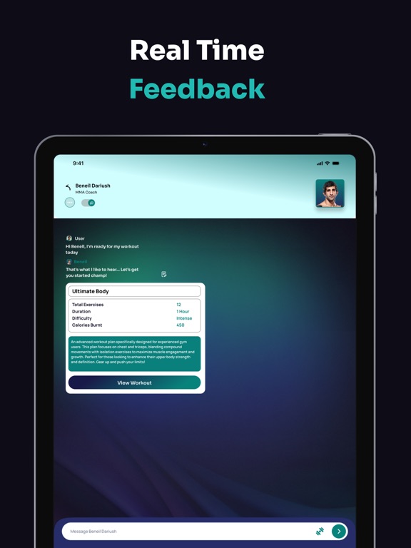 Gainz AI: Chat, Train, Track iPad screenshot 5 - Health & Fitness app