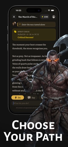 Neverend - Play DnD with AI iPhone screenshot