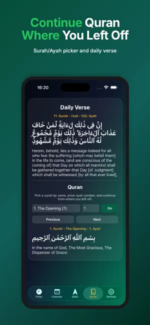 Prayer Times: Qibla & Adhan screenshot 4