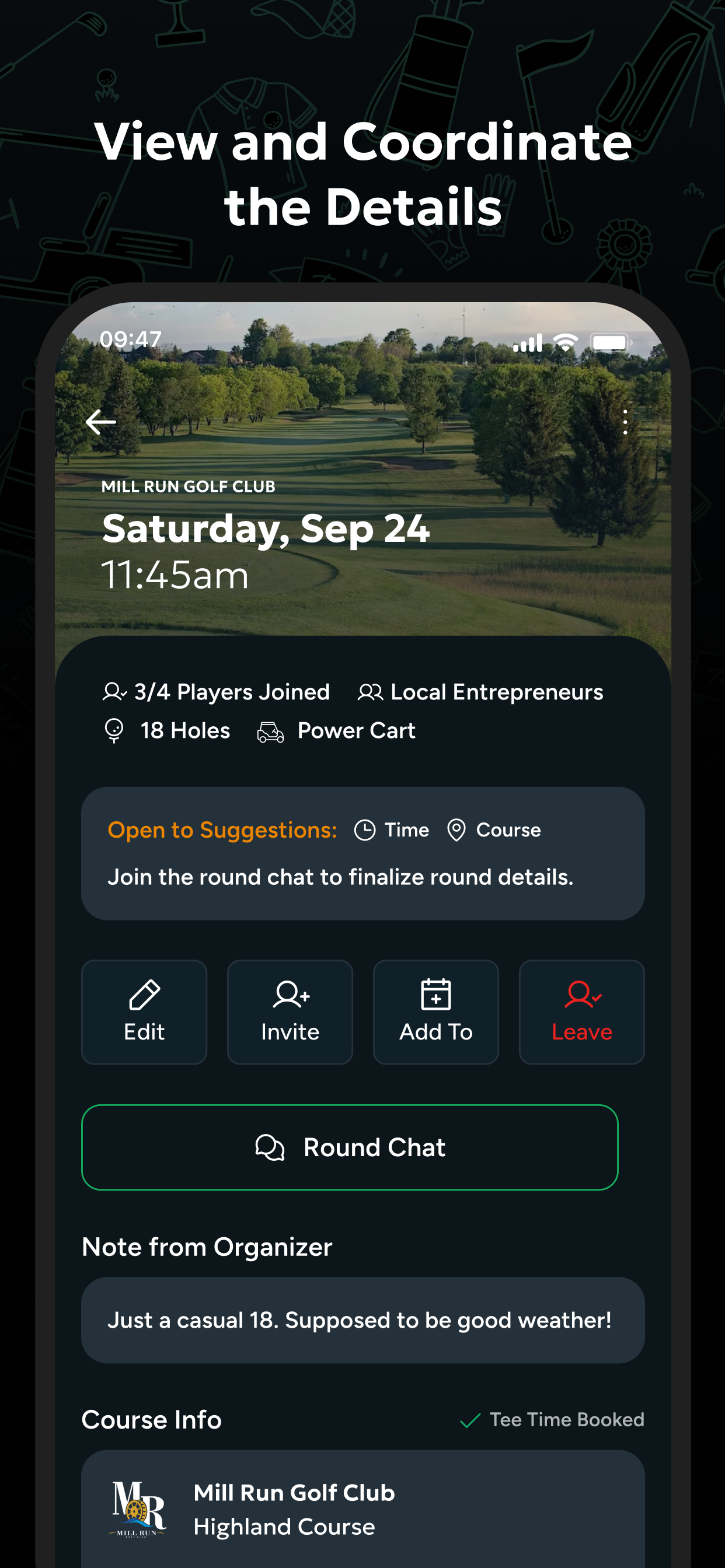 TeeMates: Golf & Networking screenshot 4