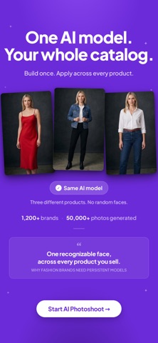 ApparelAI: AI Model Photoshoot iPhone screenshot