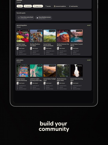 Pie: Free Events, Cool People iPad screenshot