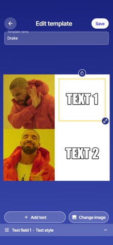 Meme It! Meme Maker iPhone screenshot