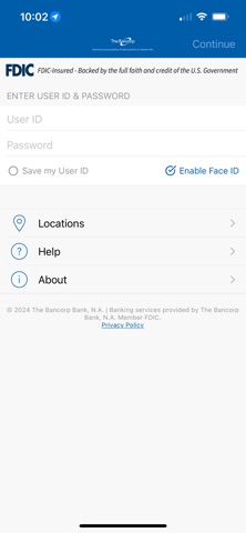 The Bancorp Mobile Screenshot 1 of 5