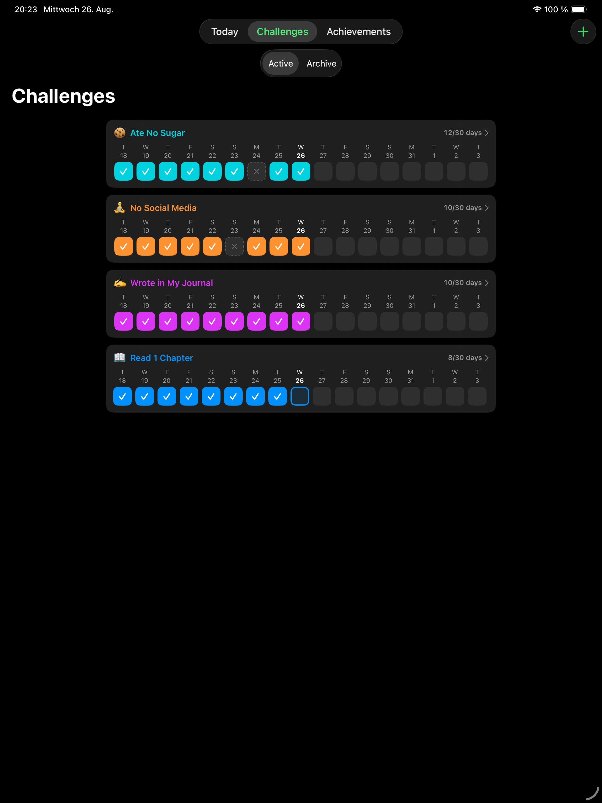 12 Challenges - Monthly Goals screenshot 13