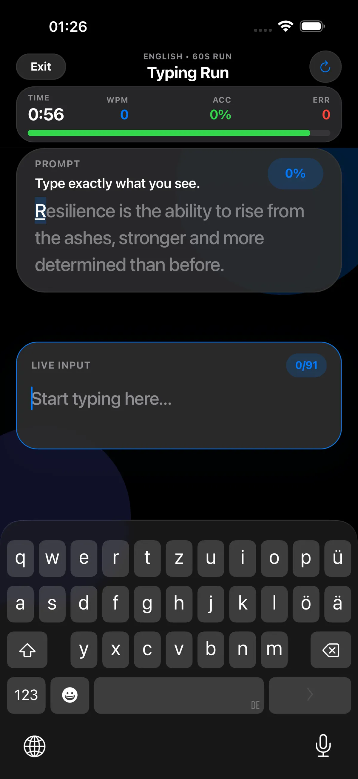 Typing Speed Rush