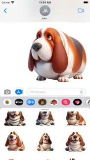 How to cancel & delete fat basset hound stickers 3