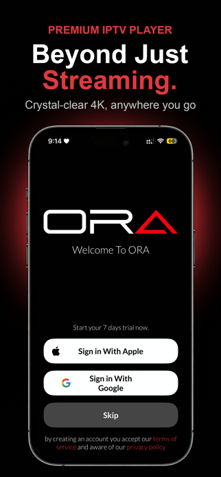 ORA IPTV Player & M3U Stream Screenshot 1 of 7