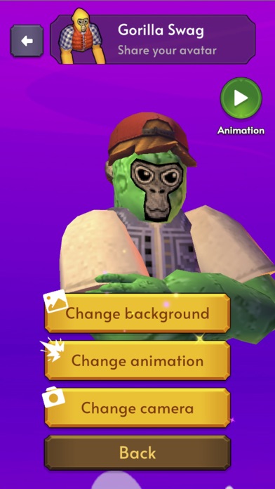 Gorilla Swag Avatar App Screenshot
