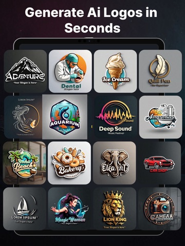 Ai Logo Generator & Logo Maker iPad screenshot