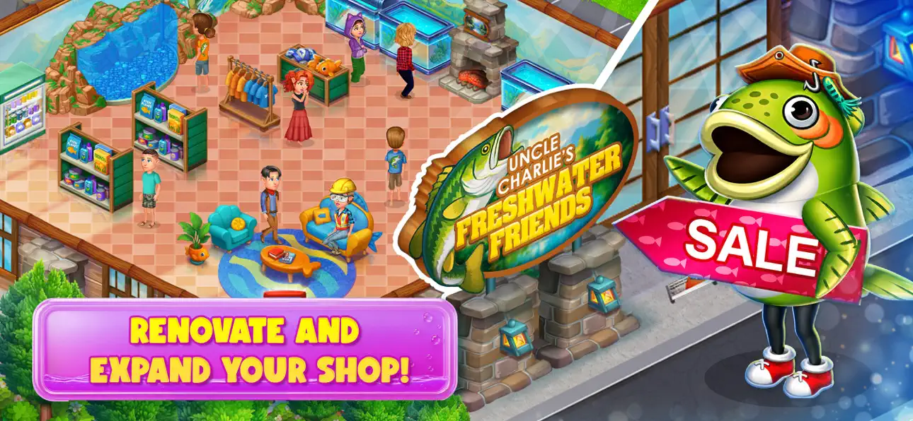 Fish Tycoon 3 Virtual Aquarium iOS Mod IPA [ Cheats Menu ] screenshot 3 - iOS game interface