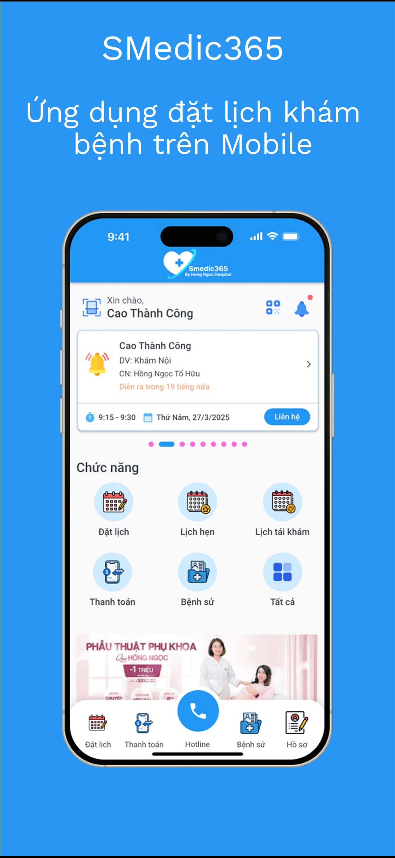 SMedic365 @Đặt hẹn Xem kết quả