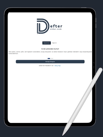 Defter Doldur iPad screenshot 1
