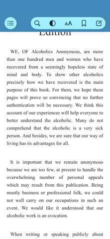AA Big Book App Screenshot 1 of 10