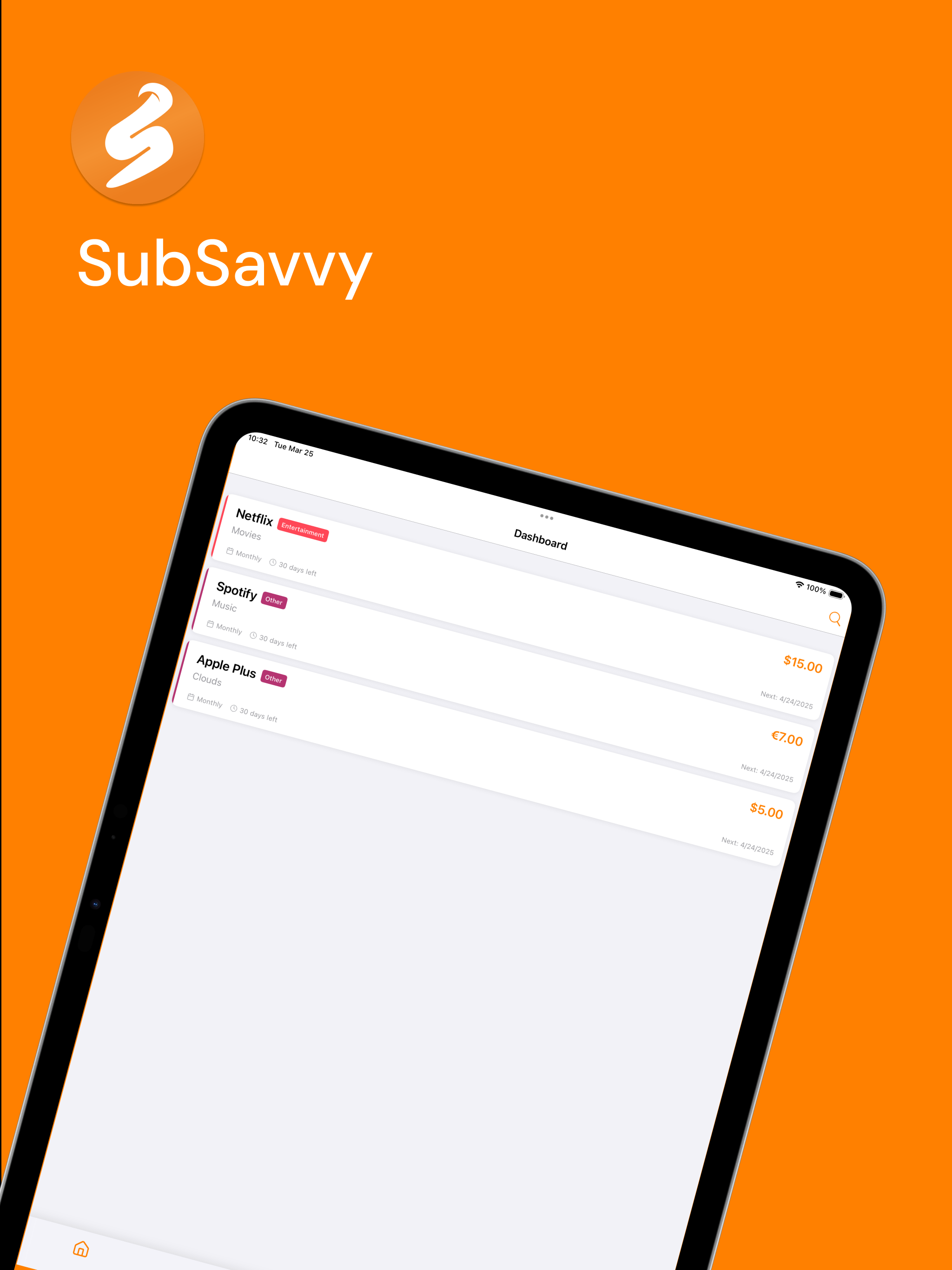 SubSavvy: Subscription Manager