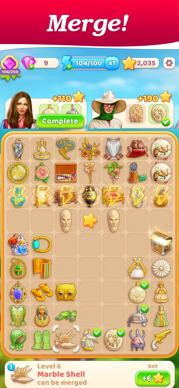 #1. Merge Treasure Hunt: Combine (iOS) 作者: Lucky Spin Games Inc.