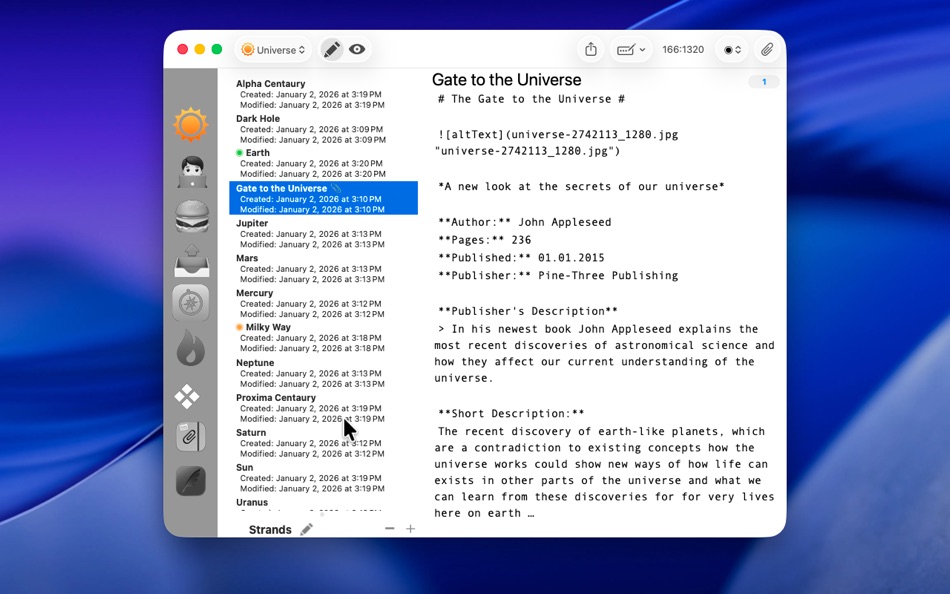 #8. Note-C (macOS) Podle: Xelaton Software