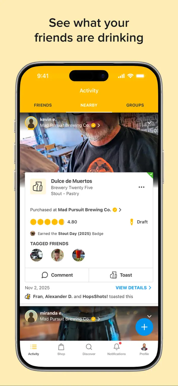 Screenshot #2 pour Untappd: Find Drinks You Love