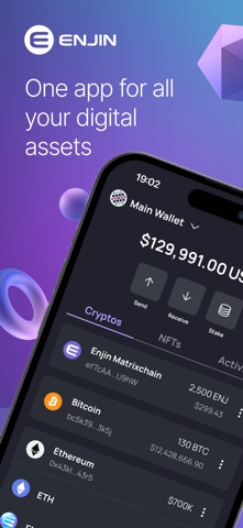 Enjin: NFT Crypto Wallet app screenshot